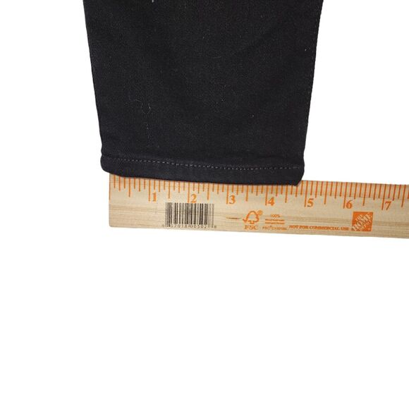 Gap True Skinny High Rise Jeans Womens Size 10 R Black Stretch - Picture 8 of 9